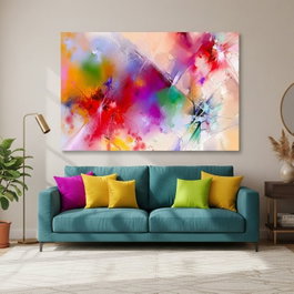 Wallity Cuadro sobre lienzo decorativo Multicolor 100 x 140 cm
